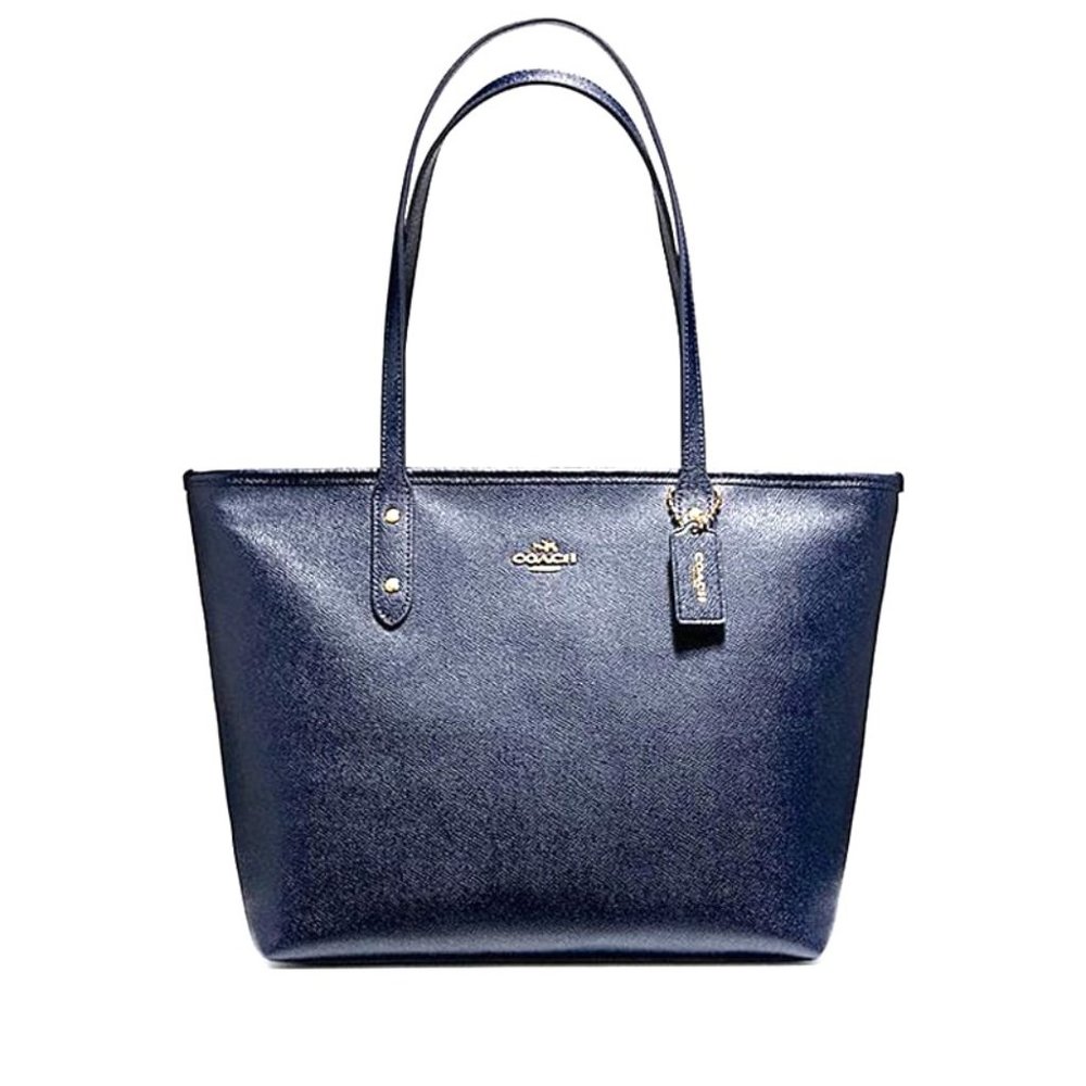 COACH City Zip Tote Navy